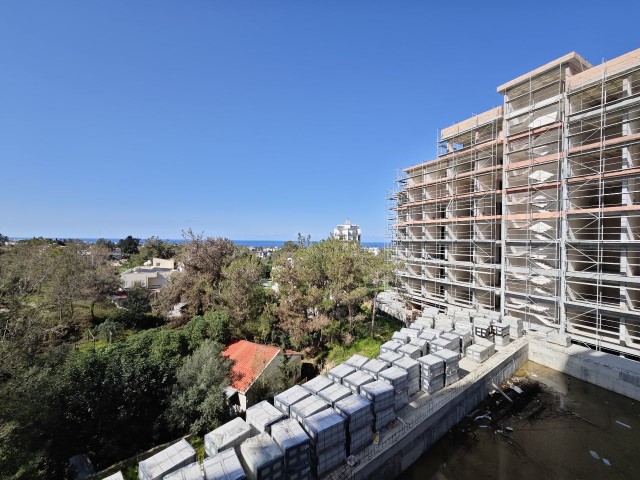 1+1 Flats for Sale in Akacan Premium with Sea View in Kyrenia Center, TRNC