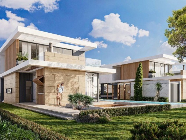 Luxury 4+1 Villas with Private Pool in the Site in Kyrenia Çatalköy Region, Cyprus