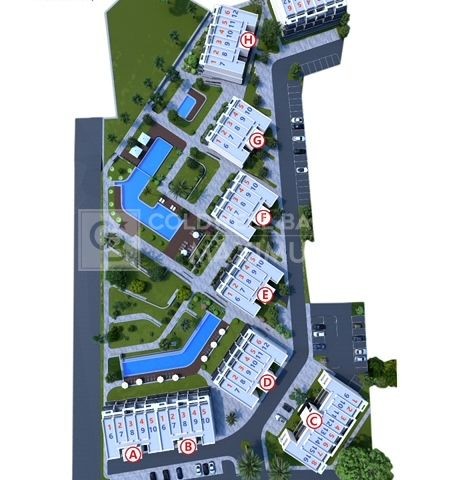 1+1 Flats for Sale in a Special Site in the Tatlısu Region of Cyprus
