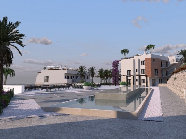 1+0 Flats for Sale in TRNC Girne Bahçeli Region