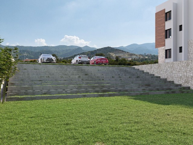 1+0 Flats for Sale in TRNC Girne Bahçeli Region