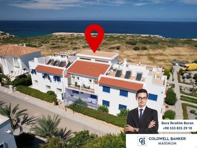 2+1 Wohnung zum Verkauf mit Swimmingpool und Meerblick in Kyrenia Esentepe