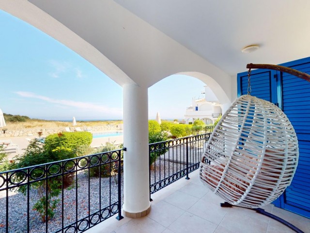 2+1 Flat for Sale with Swimming Pool and Sea View in Kyrenia Esentepe