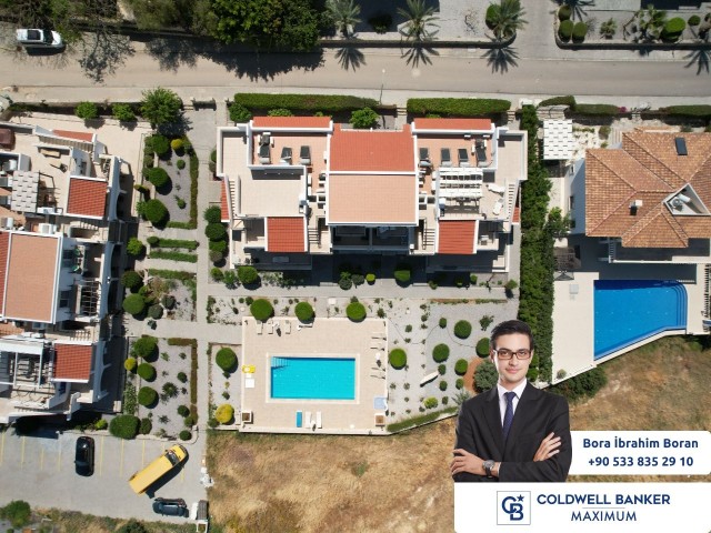 2+1 Flat for Sale with Swimming Pool and Sea View in Kyrenia Esentepe