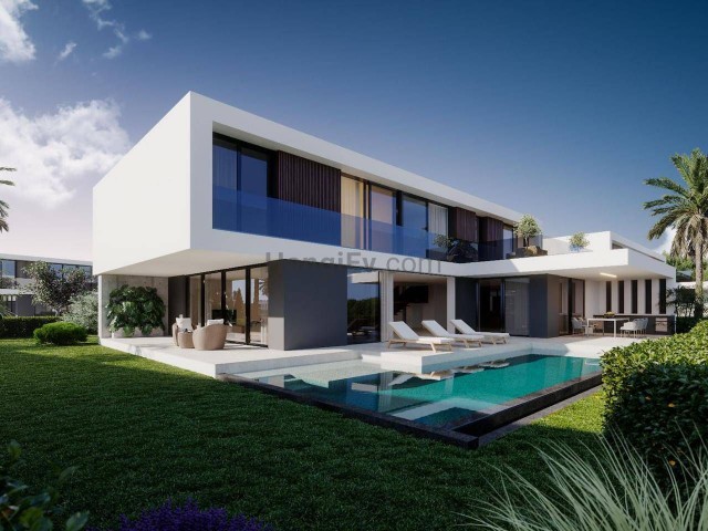 4+1 Super-Luxus-Villa mit Eigentumsurkunde direkt am Meer in Zypern, Kyrenia, Region Çatalköy