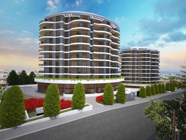 Girne Merkez'de Deniz ve Dağ Manzaralı Satılık 4+1 Penthouse Daireler