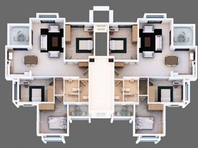 LAPTA DA 2+1 HAVUZLU SİTE DE SON  52.900 STG FİYATLI DAİRE