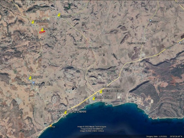 LAND FOR SALE IN TURNALAR WITH A TOTAL SIZE OF 14,718 SQUARE METERS TOTAL ** £90.000** ** 