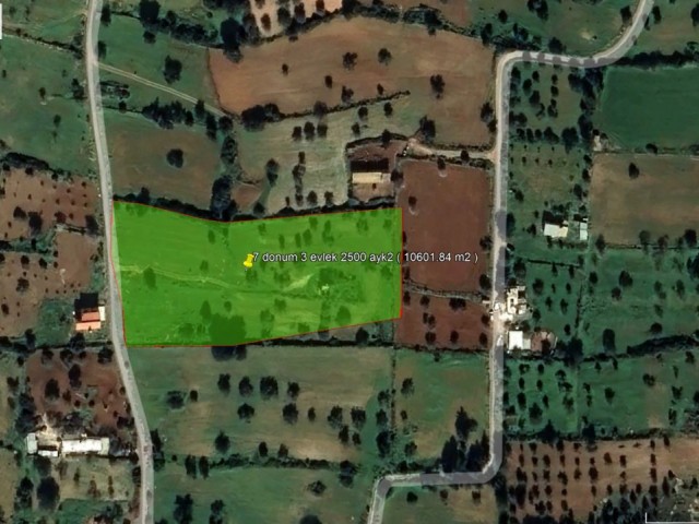 SIPAHI 10601.84  Meters square    ***£43.000 STG PER DONUM ***   LAND FOR SALE