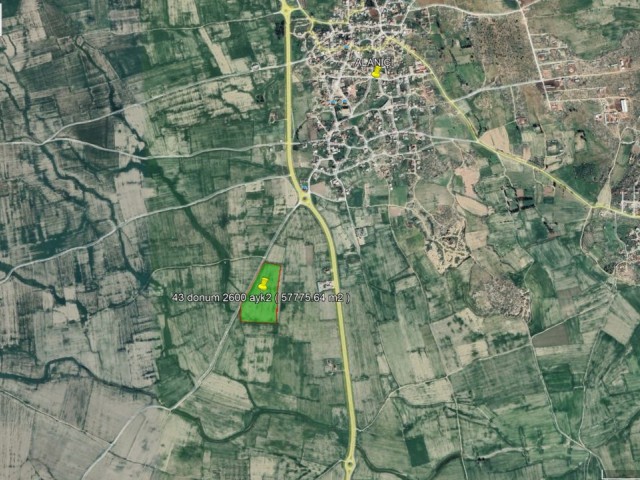 ALANICI       57775 METERS SQUARELAND FOR SALE  *** £268.000 STG ***