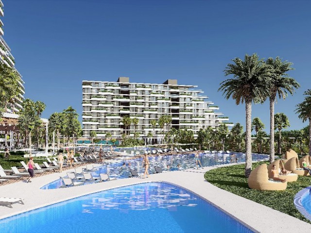 GRAND SAPPHIRE RESORT'TA 1+1 DAİRE ***£125.000*** İSKELE - LONG BEACH     