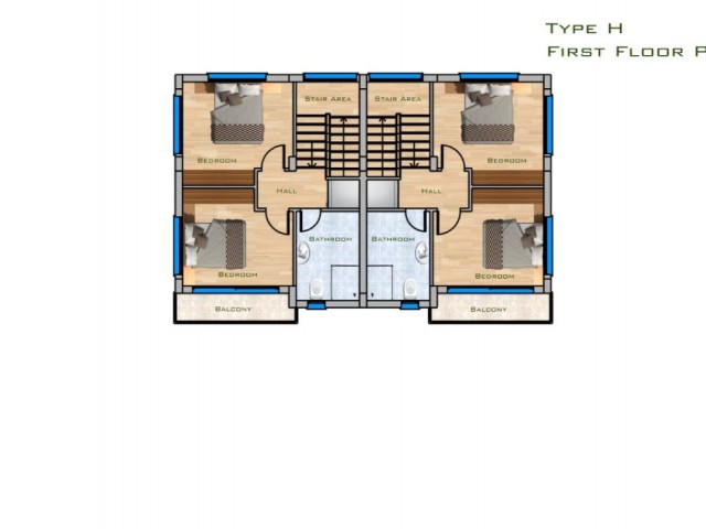 2+1 ویلای دوقلو برای فروش در ISKELE - ÖTÜKEN *** £ 259.000***