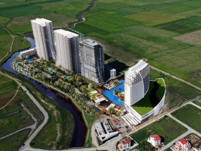 ИСКЕЛЕ-  ЛОНГ БИЧ    АПАРТАМЕНТЫ 1+1 В GRAND SAPPHIRE RESORT  БЛОК В ЦЕНА £135.000  