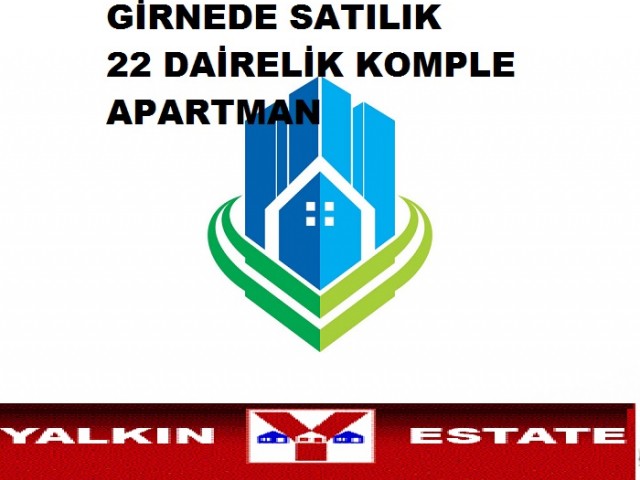 KIBRIS GİRNEDE SATILIK  22 DAİRELİK YENİ APARTMAN