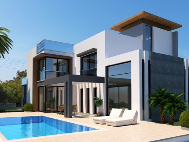 For sale 4 + 1 villa, Karşıyaka, N. Cyprus (under construction) 