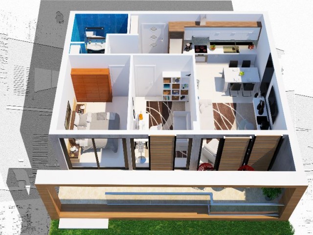 2 bedroom Apartment for sale in Doğanköy,  Kyrenia 