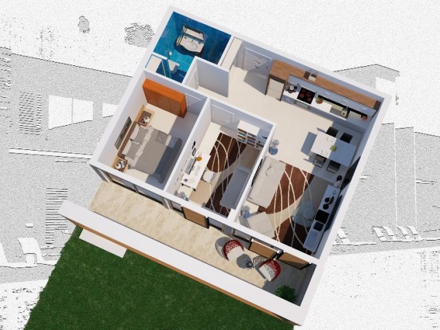 2 bedroom Apartment for sale in Doğanköy,  Kyrenia 
