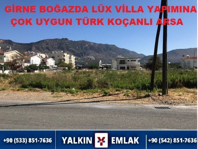 TURKISH K DECANLI LAND FOR SALE SUITABLE FOR THE CONSTRUCTION OF LUXURY VILLAS ON THE KYRENIA BOSPHO