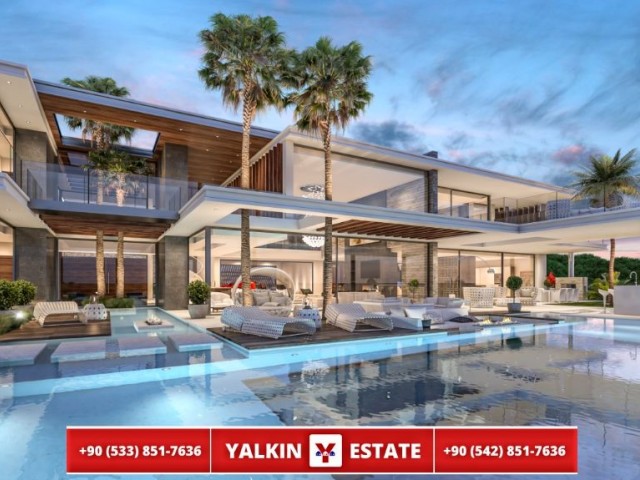 KYRENIA BELLAPAISTE 1000 SQUARE METER 7 BEDROOM VILLA FOR SALE WITH SAUNA TURKISH BATH ULTRA LUXURY 