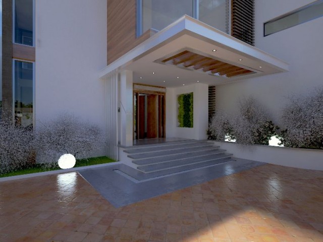 KYRENIA BELLAPAISTE 1000 SQUARE METER 7 BEDROOM VILLA FOR SALE WITH SAUNA TURKISH BATH ULTRA LUXURY FRONT VIEW FOR SALE IN THE CASE OF THE PROJECT ** 