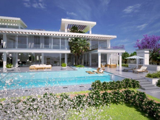 KYRENIA BELLAPAISTE 1000 SQUARE METER 7 BEDROOM VILLA FOR SALE WITH SAUNA TURKISH BATH ULTRA LUXURY FRONT VIEW FOR SALE IN THE CASE OF THE PROJECT ** 