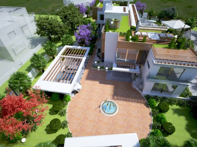 KYRENIA BELLAPAISTE 1000 SQUARE METER 7 BEDROOM VILLA FOR SALE WITH SAUNA TURKISH BATH ULTRA LUXURY FRONT VIEW FOR SALE IN THE CASE OF THE PROJECT ** 