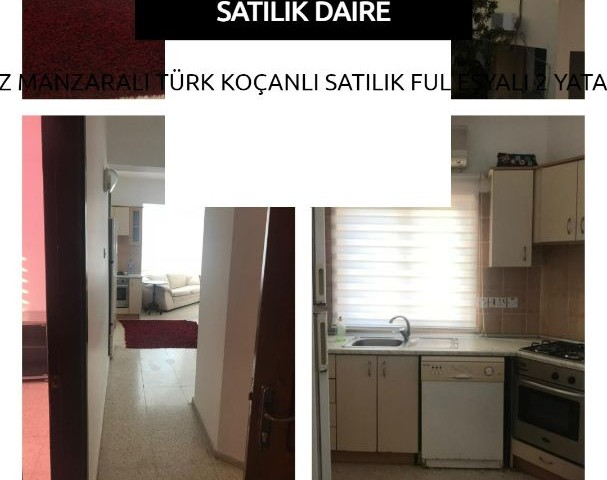 GİRNE MERKEZDE SATILIK ÇOK İYİ DURUMDA FUL EŞYALI TÜRK KOÇANLI  2 YATAK ODALI DAİRE.