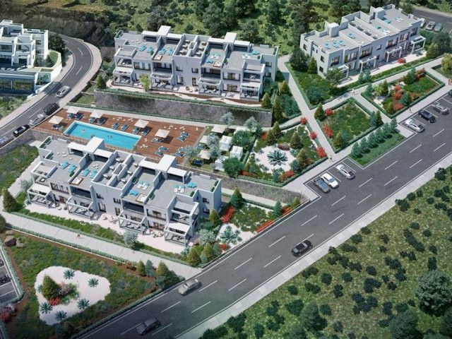 Girne Esentepe'de 1+1 yeni lüx satılık penthouse 