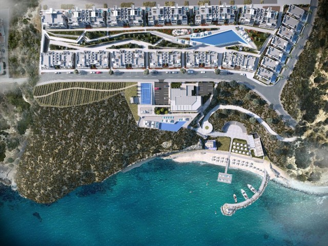 2 bedroom new apartment by the sea for sale in Kyrenia, Esentepe