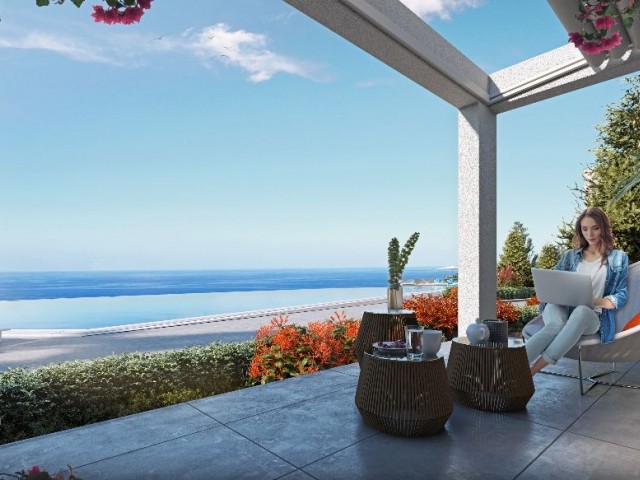 2 bedroom new apartment by the sea for sale in Kyrenia, Esentepe