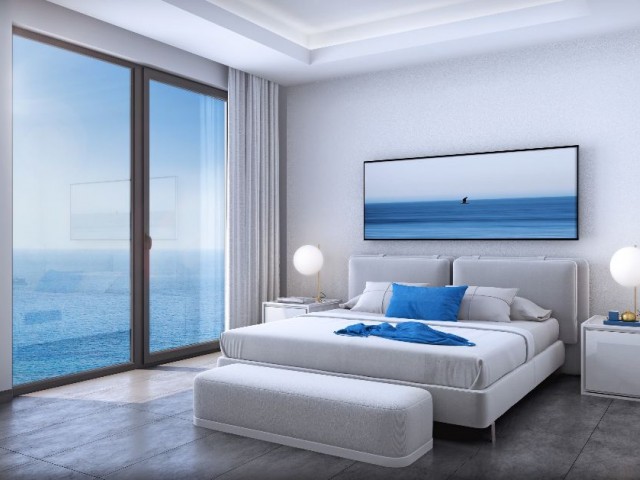 Girne Esentepede 3 yatak odalı satılık yeni denize sıfır penthouse