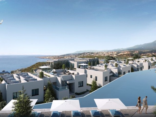 Girne Esentepede 3 yatak odalı satılık yeni denize sıfır penthouse