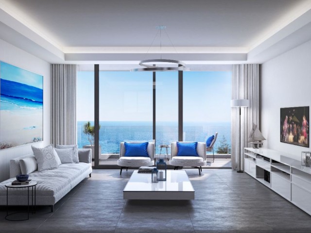 3 bedroom new penthouse by the sea for sale in Kyrenia, Esentepe