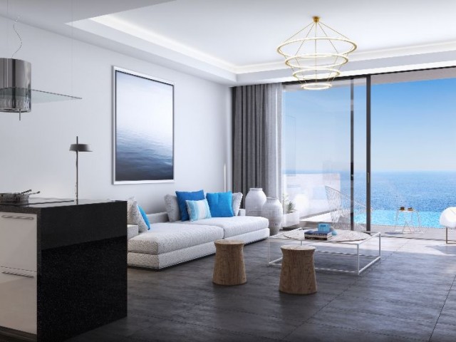 Girne Esentepede 3 yatak odalı satılık yeni denize sıfır penthouse