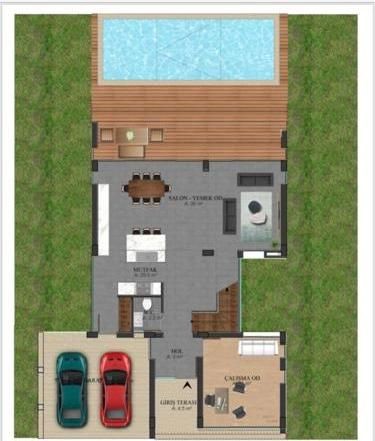 Girne Yeşiltepe Super Manzaraları 4+1 Havuzlu Satılık Villa 