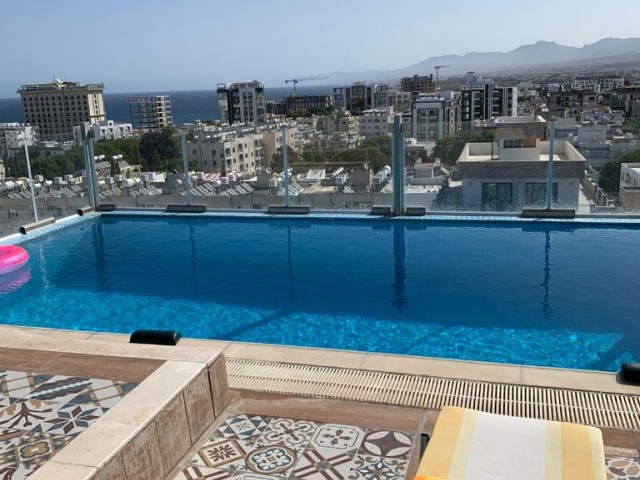 3+1 luxury penthouse for rent in center of Kyrenia.Sea ,City and Mountains  Views.