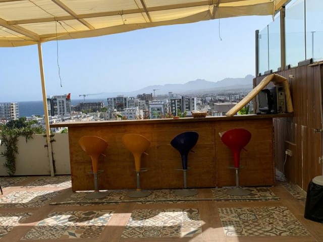 3+1 luxury penthouse for rent in center of Kyrenia.Sea ,City and Mountains  Views.