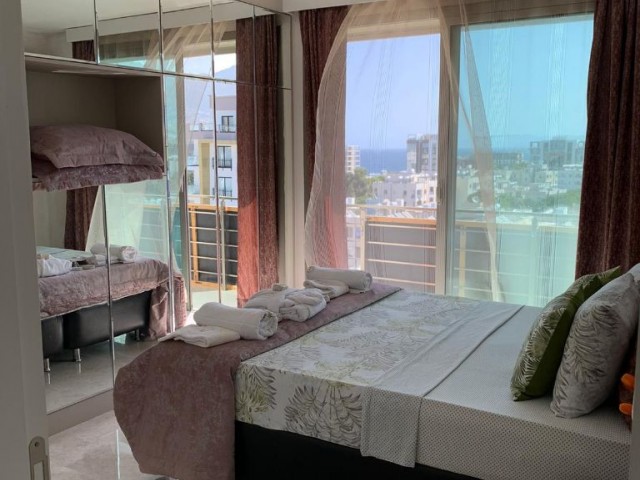 3+1 luxury penthouse for rent in center of Kyrenia.Sea ,City and Mountains  Views.