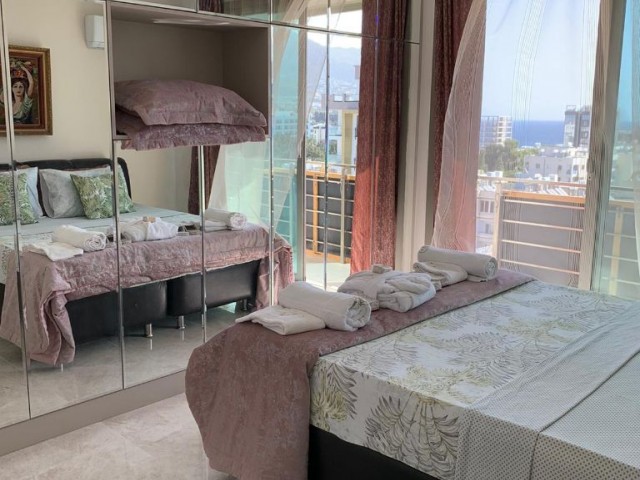 3+1 luxury penthouse for rent in center of Kyrenia.Sea ,City and Mountains  Views.