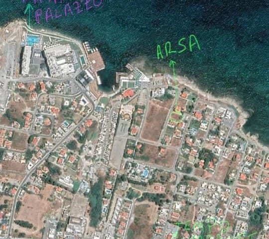 THE LAND FOR SALE IS LOCATED IN KYRENIA, KARAOGLANOGLU. DEC. ONLY 50 m FROM THE SEA ** 