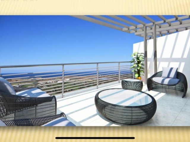 4+1 TWIN TRIPLEX VILLA FOR SALE IN LEFKE WITH STUNNING SEA View. TURKISH Title DEED 