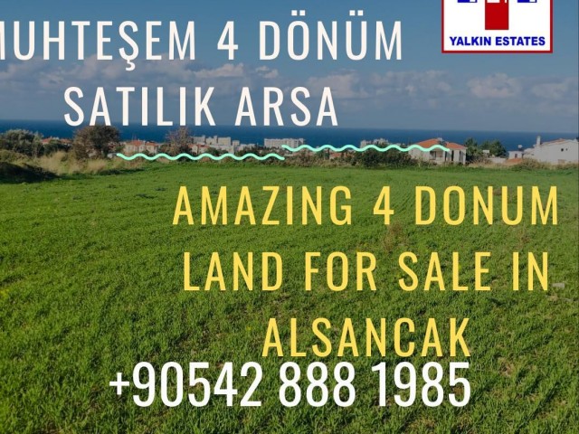 Alsancakta satılık arsa  4 dönüm. 