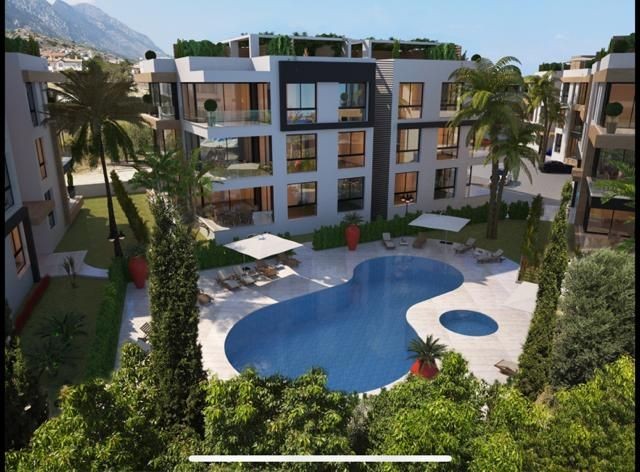 LAST ONE! Gorgeous 2+1 apartment  for sale in Alsancak, in a complex with a pool.  Delivery February 2022.