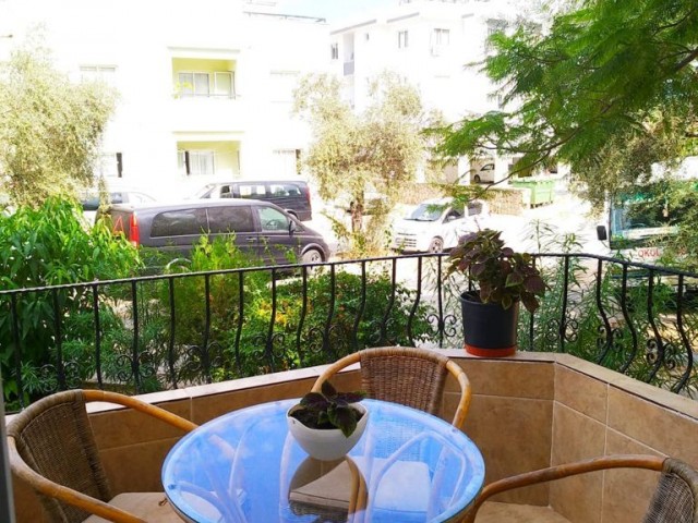 3+1 fully furnished flat for rent in the center of Kyrenia.  Garden, garage, gazebo… FAMILY RENTED ONLY