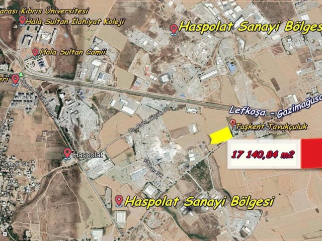 Commercial plots for sale in LEFKOSA, Haspat Industrial Zone