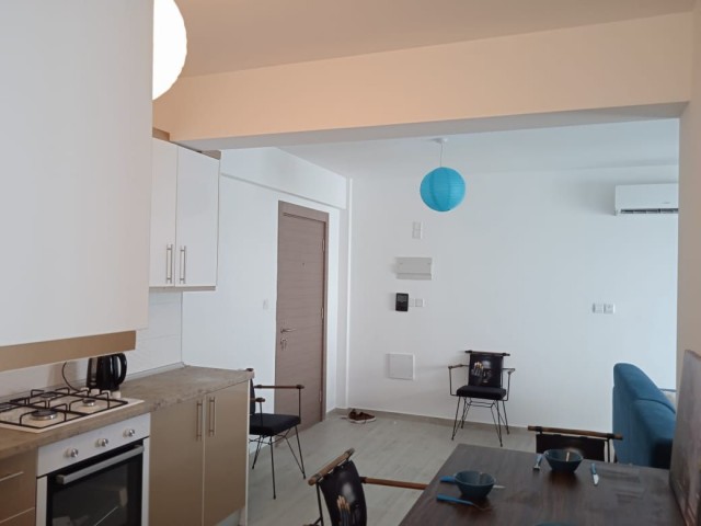 2+1 fully furnished apartment for sale in the residence with pool, in the center of Kyrenia.