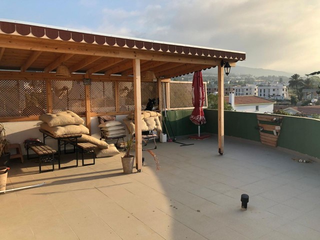 2+1 apartment with large terrace in Karaoğlanoğlu