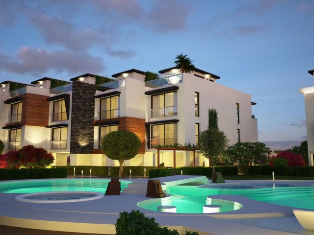 Amazing project in Zeytinlik, ready to move! 2+1 apartment and triplex villas for sale in beautiful site with swimming pool.