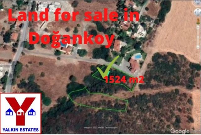 1524 m2 LAND FOR SALE İN DOĞANKÖY. TURKISH TITLE DEED.