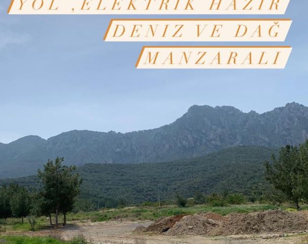 Edremit'te satılık arsa, 619 m2. Dağ Manzaralı